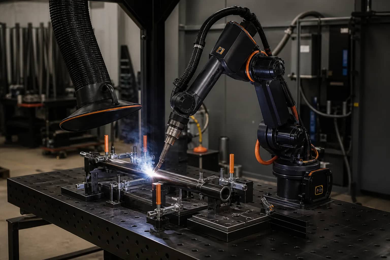 Yaskawa AR1440 Welding Robot Platform in its intended industrial application