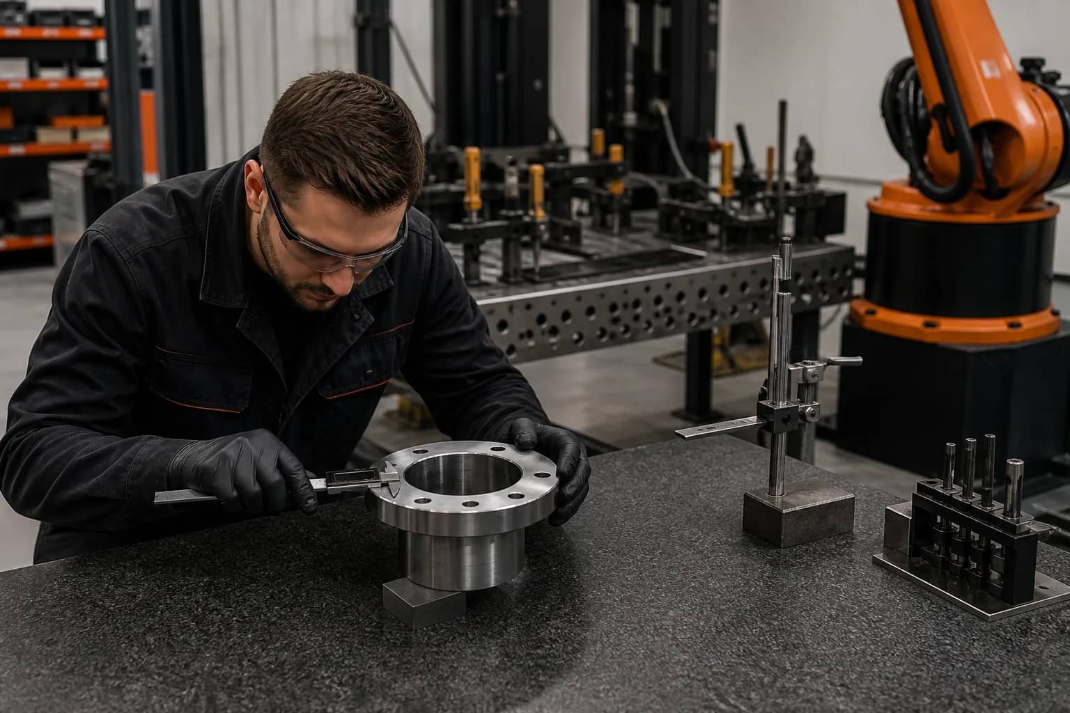 Custom automation components during inspection