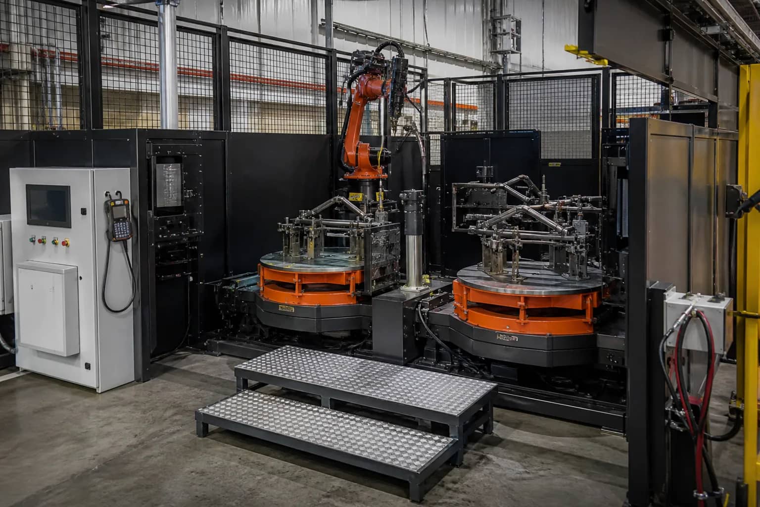 KBR-Z500C Positioner integrated with adjacent cell equipment