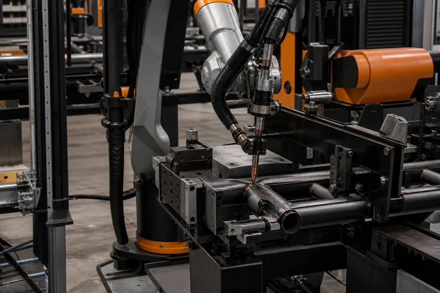 Yaskawa AR1440 Welding Robot Platform shown in its intended application