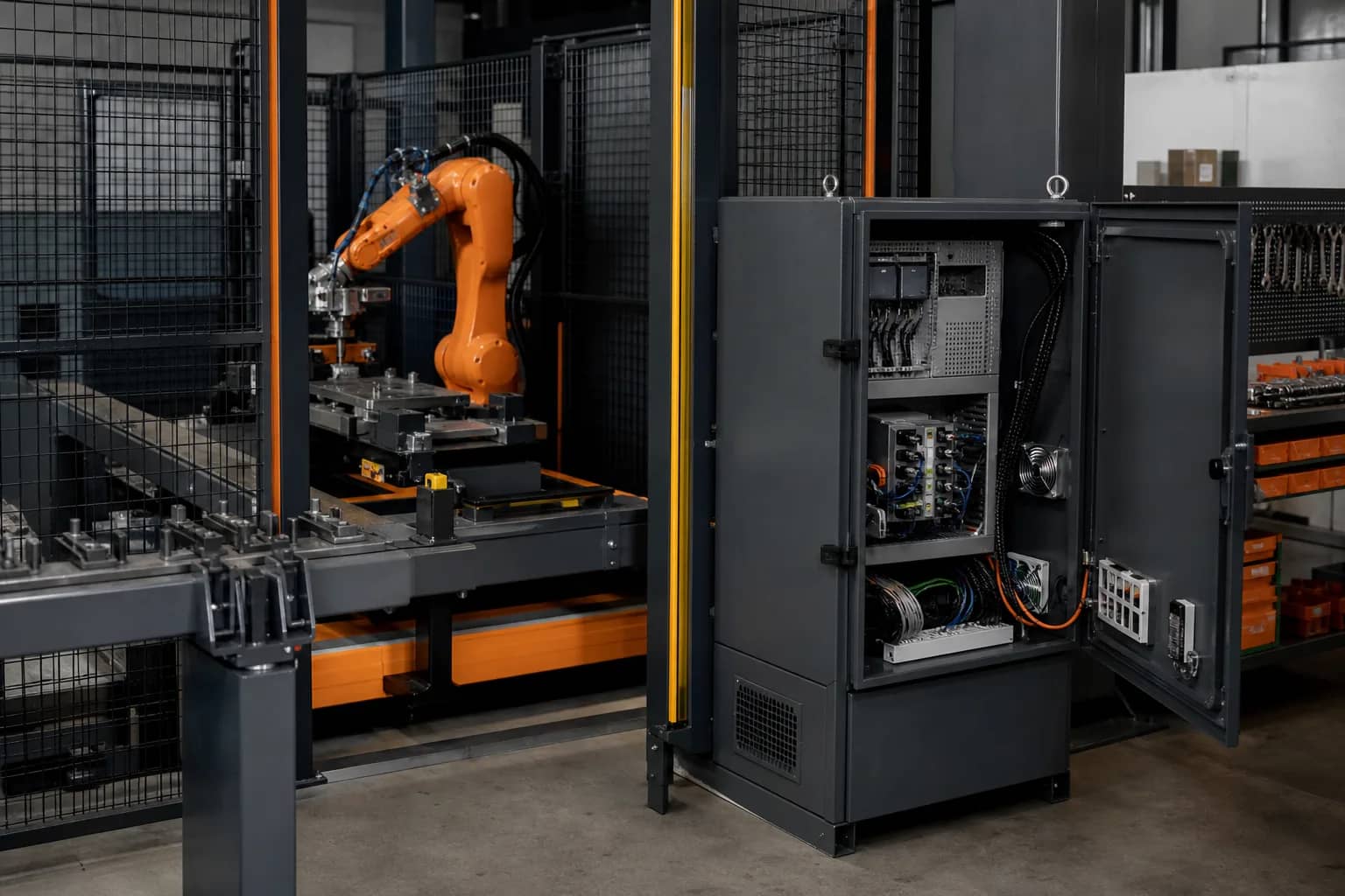 YRC1000micro Controller Platform integrated with adjacent cell equipment